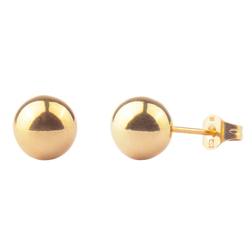 Aros tipo esfera pulida de 8mm, de superficie lisa y reflectante, ideales para un look limpio y versátil.
Di Vogel
