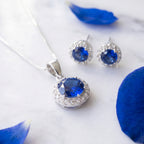 Conjunto Cristal Austriaco - Zaffiro