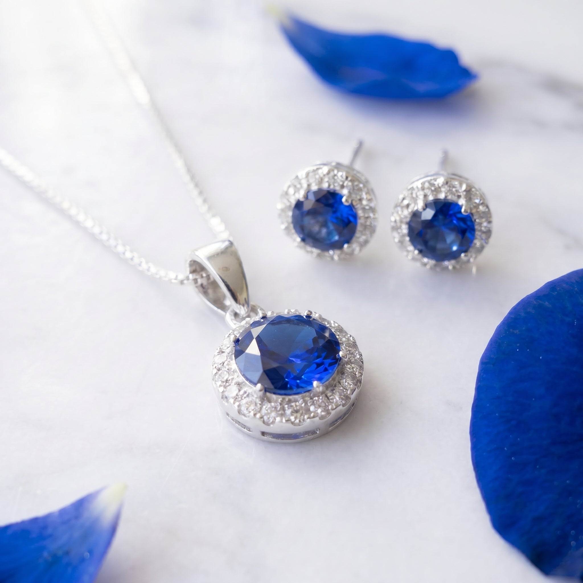 Conjunto Cristal Austriaco - Zaffiro