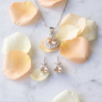 Conjunto Cristal Austriaco - Citrino