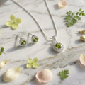 Conjunto Cristal Austriaco - Peridot