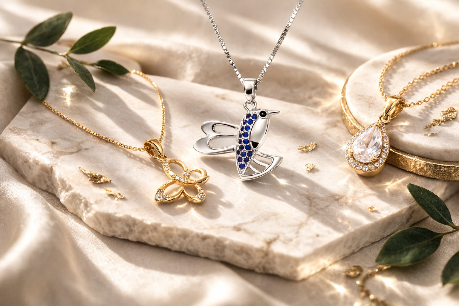 El detalle que transforma cualquier outfit.
Diseños versátiles que elevan tu presencia en segundos.
Descubre collares en plata 925, oro laminado 18K y moissanite. Di Vogel Chile